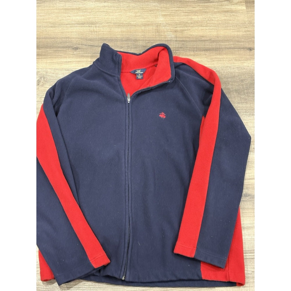 Brooks Brothers‎ Mens Jacket Size XL Polyester Full Zip Fleece Pullover